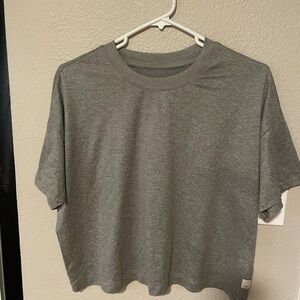 Gray Cropped T-Shirt